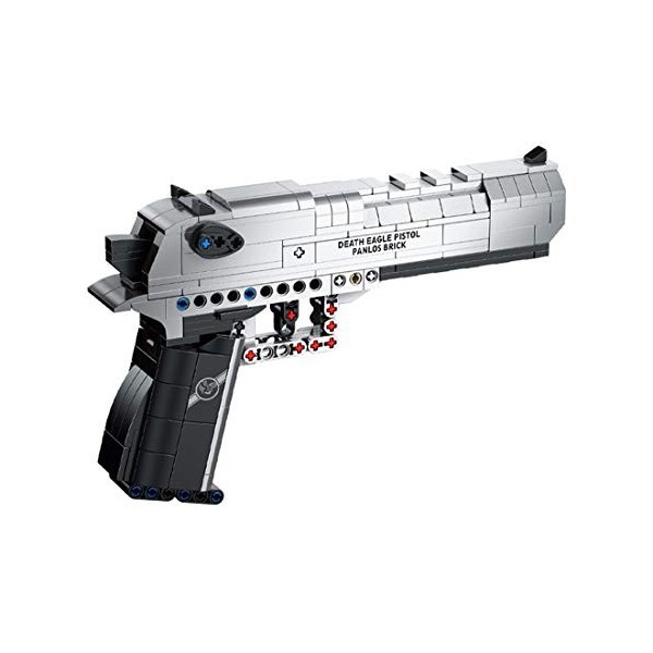 Tosbes Technic Pistolet Blocs de Construction, Pistol Modèle pour Desert Eagle avec des Balles, 563 Pièces Pistolet Jeu de Co