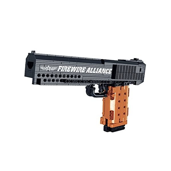 Tosbes Technic Pistolet Blocs de Construction, Pistol Modèle pour Desert Eagle avec des Balles, 563 Pièces Pistolet Jeu de Co