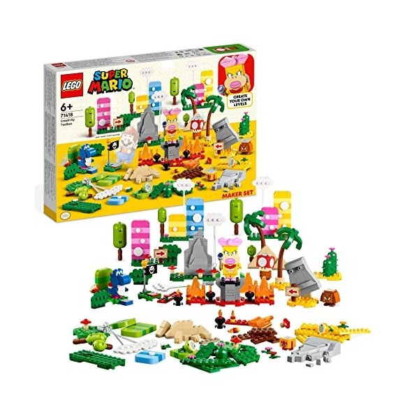 LEGO Super Mario 71418 Set La boîte à Outils Créative, Construction avec Figurines, Créer Vos Propres Niveaux dans Le Désert 
