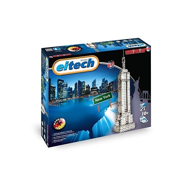 Eitech-Eitech-2042543-Jeu De Construction-C470-Kit Métallique-Empire State Building Set-815 Pièces, 2042543