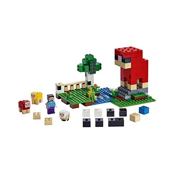 LEGO Minecraft The Wool Farm 21153 Building Kit, New 2019 260 Pieces 