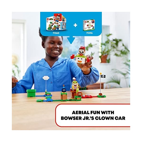 LEGO Super Mario Bowser Jr.’s Clown Car Expansion Set 71396 Building Kit. Collectible Toy for Kids Aged 6 and up 84 Pieces 