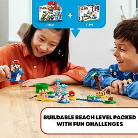 LEGO Super Mario Dorrie’s Beachfront Expansion Set 71398 Building Kit. Collectible Toy for Kids Aged 6 and up 229 Pieces 