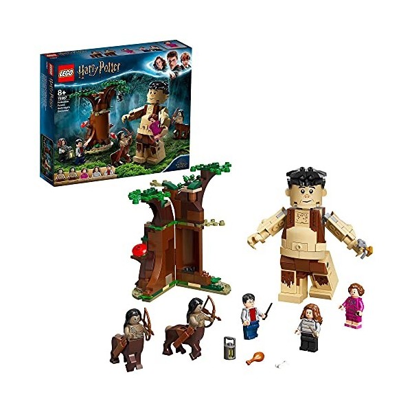 LEGO 75967 Harry Potter La Forêt Interdite : la Rencontre dOmbrage, Ensemble de Construction avec Giant Grawp et 2 Figurines