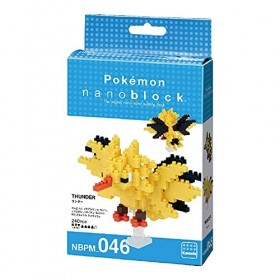 Nanoblock Pokemon - Zapdos, Nanoblock Pokemon Series Box of 6 