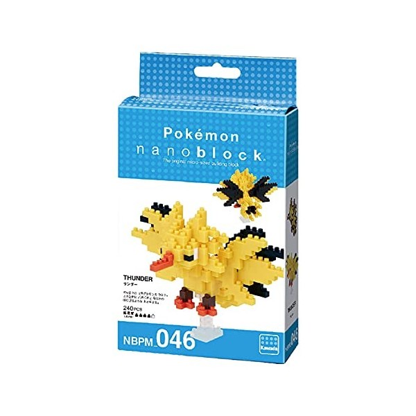 Nanoblock Pokemon - Zapdos, Nanoblock Pokemon Series Box of 6 