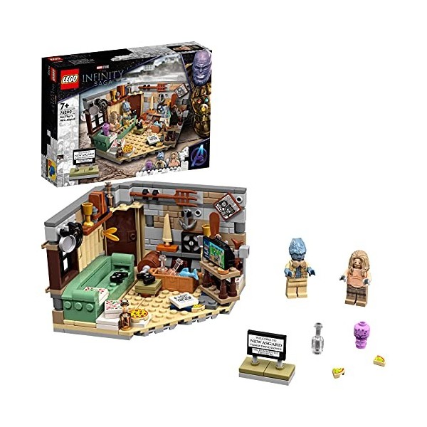 LEGO 76200 Marvel Le Nouvel Asgard de Bro Thor, Figurines Marvel Bro Thor et Korg, Jouet Thor pour Enfants des 7 Ans