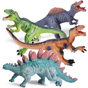 FRUSE Dinosaure Jouet,Dinosaure Télécommandé Jouet 2.4GHz,Jouet Dinosaure  avec LED Lumineux,Marchent et Rugissent,Mini Veloci