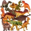 HERSITY Gros Figurine Dinosaure Enfant Jouet Realiste Triceratops Tyrannosaure Rex Stégosaure Dinosaure Jouet Éducatifs Cadea