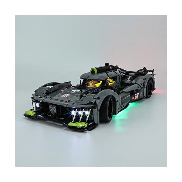 LIGHTAILING Kit déclairage LED pour Lego- 42156 Peugeot 9X8 24H Le Mans Hybrid Hypercar Modèle - Jeu de lumière LED Compatib