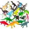 Lot de 72 Jouets Mini Dinosaures, Monde Animal Dinosaure Jouets Concurrence pour Garçons Tasse de Papier Haute de Gamme Souve