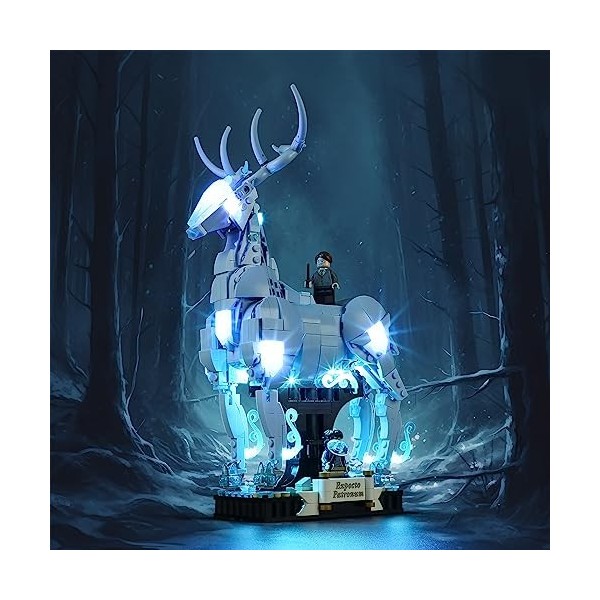 LIGHTAILING Kit déclairage LED pour Lego- 76414 Expecto Patronum Modèle de Blocs de Construction - Jeu de lumière LED Compat