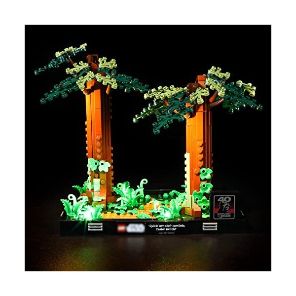 BRIKSMAX Kit d’éclairage à LED pour Lego Star Wars Diorama de la Course-Poursuite en Speeder sur Endor - Compatible with Lego