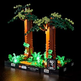 BRIKSMAX Kit d’éclairage à LED pour Lego Star Wars Diorama de la Course-Poursuite en Speeder sur Endor - Compatible with Lego