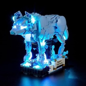 BRIKSMAX Kit d’éclairage à LED pour Lego Harry Potter Expecto Patronum Loup - Compatible with Lego 76414 Blocs de Construct