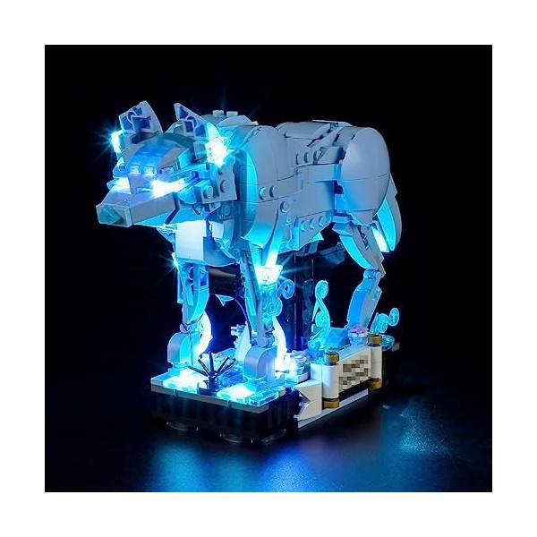 BRIKSMAX Kit d’éclairage à LED pour Lego Harry Potter Expecto Patronum Loup - Compatible with Lego 76414 Blocs de Construct