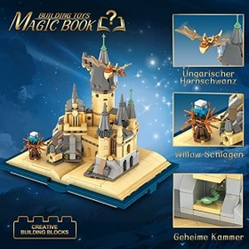 VEPOWER Jouets de Construction de Livres de château Harry, projets STEM pour Les Enfants de 8 à 12 Ans, Collection et modèle 