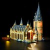 BRIKSMAX Kit de LED pour Harry Potter-La Grande Salle du château de Poudlard, Compatible avec la Maquette Lego 75954. La Maqu