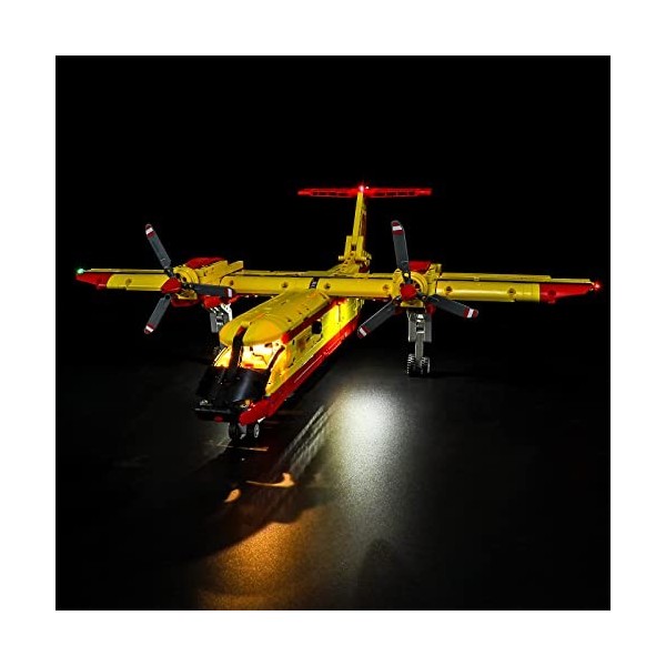 BRIKSMAX Kit d’éclairage à LED pour Lego Technic L’Avion de Lutte Contre l’Incendie - Compatible with Lego 42152 Blocs de Con