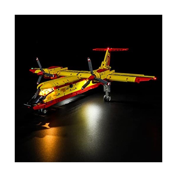 BRIKSMAX Kit d’éclairage à LED pour Lego Technic L’Avion de Lutte Contre l’Incendie - Compatible with Lego 42152 Blocs de Con