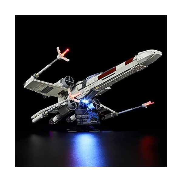 LIGHTAILING Kit déclairage LED pour Lego- 75355 Le Chasseur X-Wing Modèle de Blocs de Construction - Jeu de lumière LED Comp