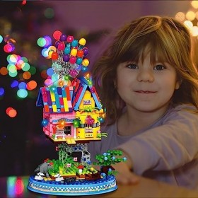 JDMDKB Up Kit de Construction de Maison en Ballon pour Les Enfants Jeu de Blocs de Construction créatifs, 931pcs, Architectur