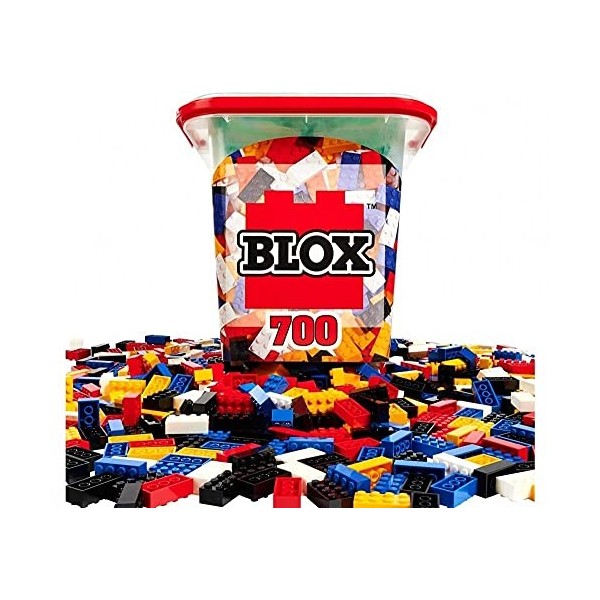 Simba Blox - 700 Blocs de Construction pour Enfants à partir de 3 Ans, 8 Briques avec Plaque de Base, entièrement compatibles