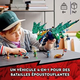 LEGO 71766 Ninjago Le Dragon Légendaire de Lloyd, Jouet avec Figurines Serpent, et 4 Minifigurines, Bannières de Mission à Co