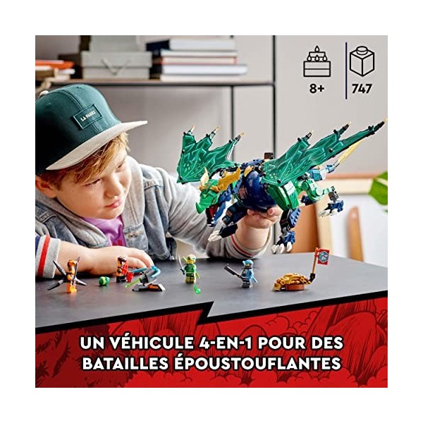 LEGO 71766 Ninjago Le Dragon Légendaire de Lloyd, Jouet avec Figurines Serpent, et 4 Minifigurines, Bannières de Mission à Co