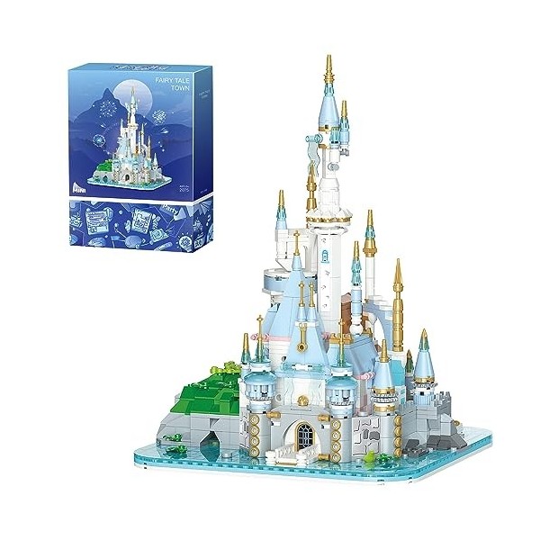 Etarnfly Friends Blocs de construction château de princesse Moonlight City Jouet de construction Jouet éducatif Cadeau pour f