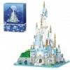 Etarnfly Friends Blocs de construction château de princesse Moonlight City Jouet de construction Jouet éducatif Cadeau pour f