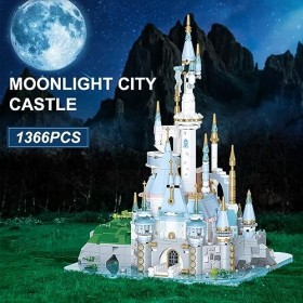 Etarnfly Friends Blocs de construction château de princesse Moonlight City Jouet de construction Jouet éducatif Cadeau pour f