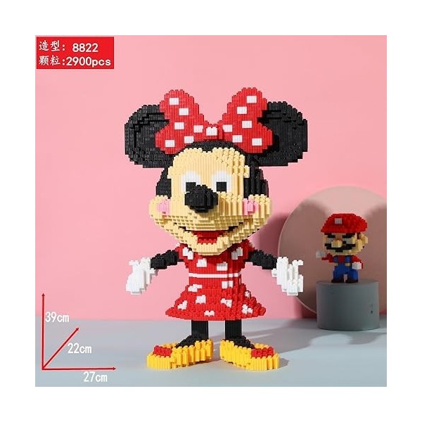 Minnie Mouse Diamond Building Blocks Micro 3D Modèle Disney Mickey Mouse Mini Bricks Figurines pour jouets danniversaire de