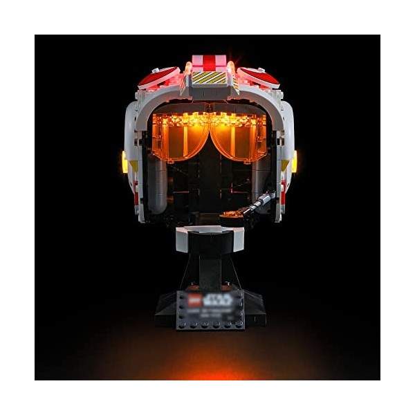 BRIKSMAX Kit d’éclairage à LED pour Lego Le Casque Red Five de Luke Skywalker - Compatible with Lego 75327 Blocs de Construct