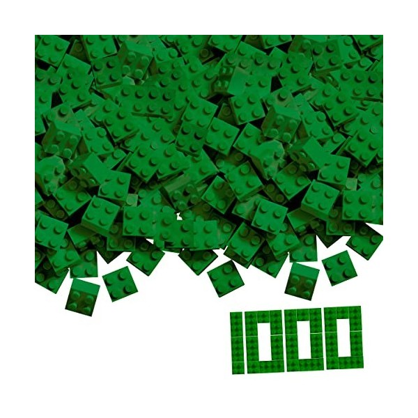 Simba Blox Lot de 1000 Blocs de Construction Gris pour Enfants à partir de 3 Ans 4 Briques dans Un Carton de Haute qualité, e