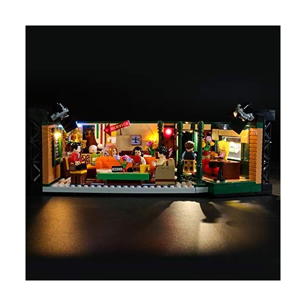 BRIKSMAX Kit de LED pour Lego Friends Central Perk,Compatible avec la Maquette Lego 21319, La Maquette de Construction nest 