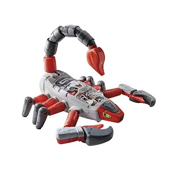 Clementoni - Science Robotics-Scorpion Set de Construction, Robot pour Enfants à Assembler, Kit de robotique Version en Ital