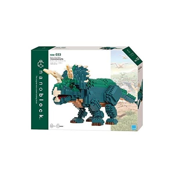 nanoblock - NBM-033 - Dinosaur Deluxe Edition Triceratops - Advanced Series