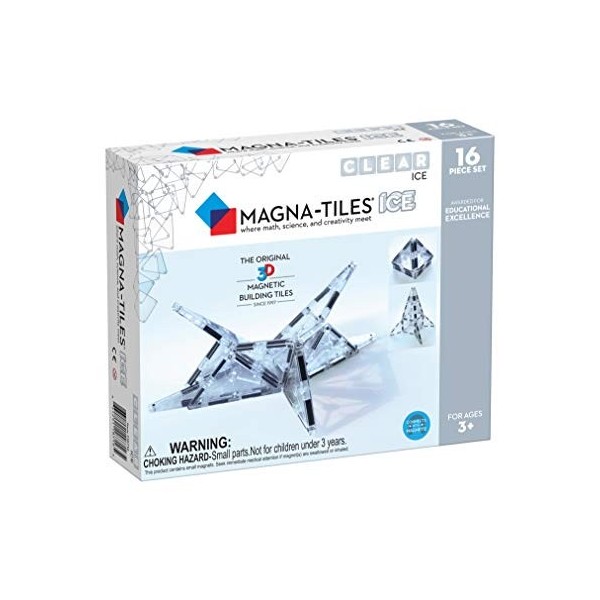 Magna Tiles - 16 stuks ICE - Magnetisch Constructiespeelgoed