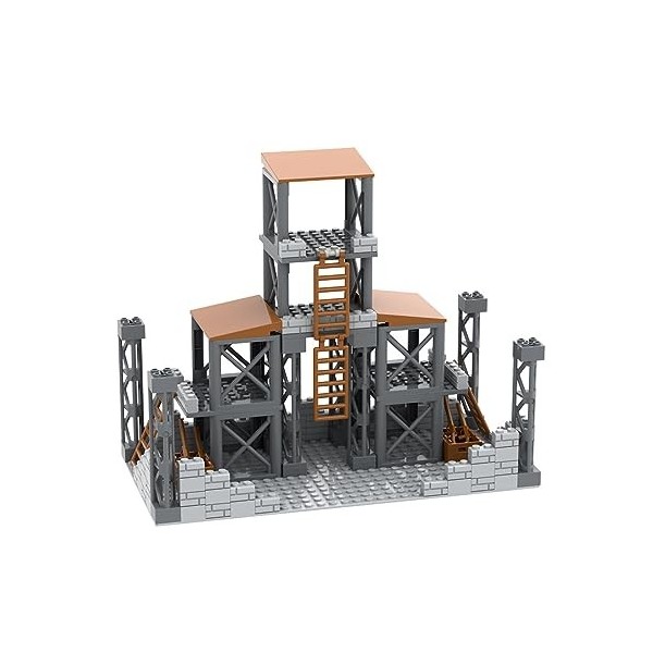 SUNDARE Militaire Base Militaire Set, Tour de Guet Scène Dentraînement Militaire MOC Jouets Compatible avec Lego