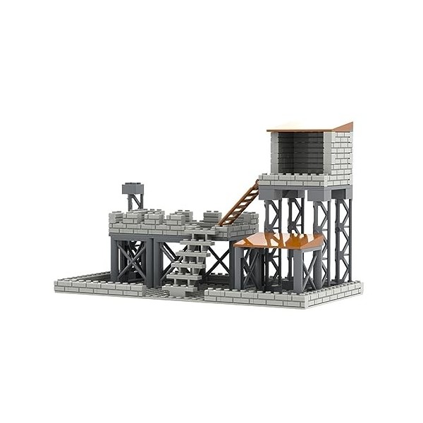 SUNDARE Militaire Base Militaire Set, Tour de Guet Scène Dentraînement Militaire MOC Jouets Compatible avec Lego