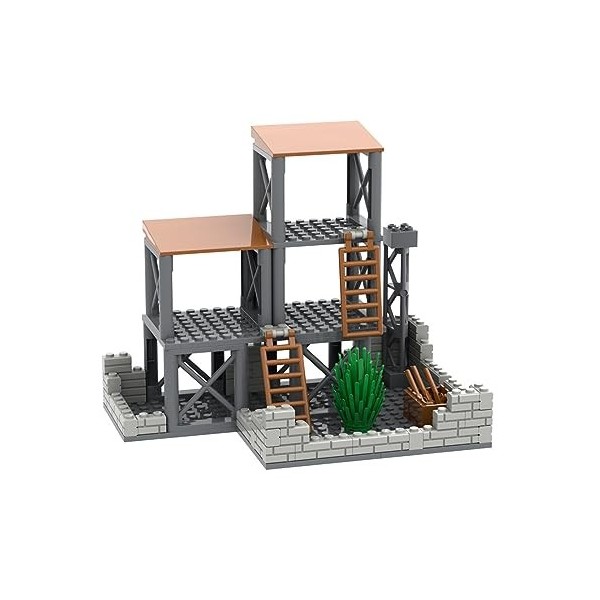 SUNDARE Militaire Base Militaire Set, Tour de Guet Scène Dentraînement Militaire MOC Jouets Compatible avec Lego