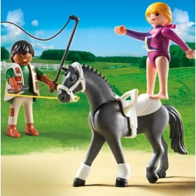 Playmobil - 5229 - Jeu de Construction - Dresseur de Chevaux et Voltigeuse