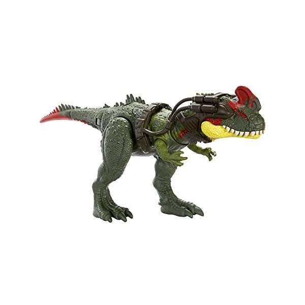 Jurassic World Figurine articulée Sinotyrannus, Grand Dinosaure avec Mouvement d’Attaque et Dispositif de traçage, Jeu Physiq