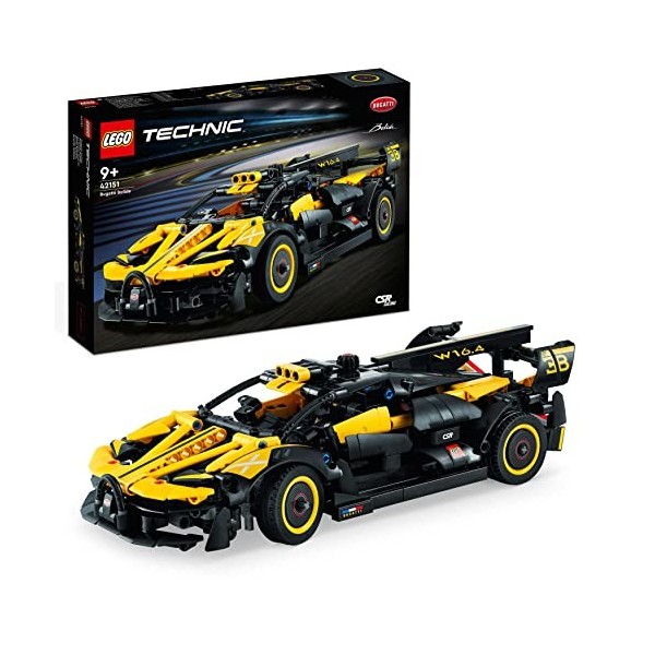 LEGO 42151 Technic Le Bolide Bugatti, Jouet de Voiture, de Course, Maquette à Construire de Véhicules Iconiques, à Collection