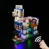 Kit de lumière LED à Commande vocale pour Lego 21188 Minecraft Le Village des Lamas Pas Un modèle Lego , Kit déclairage de 