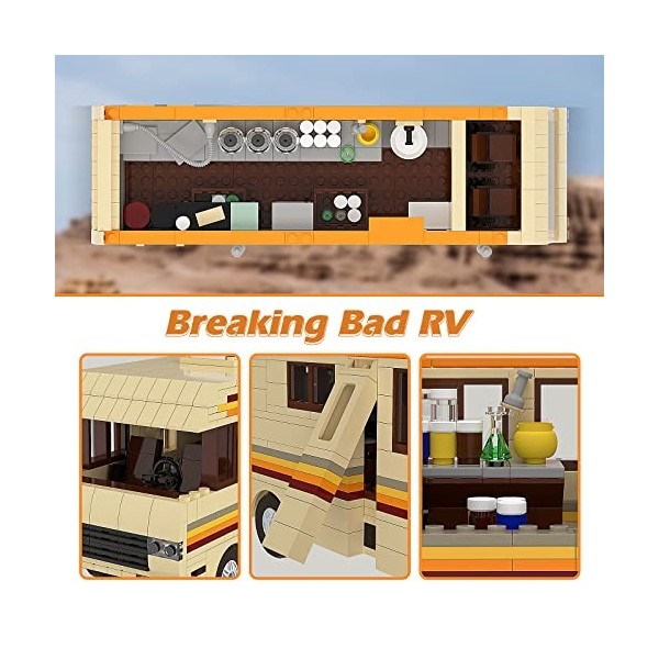 Breaking Bad RV Kit de Construction, Modèle de Voiture Walter White, Jouets de Voiture Créatifs à Faire Soi Même, Cadeau pour