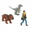 Jurassic World Dominion Human & Dino Pack Maisie & Velociraptor Beta et accessoires, figurines authentiques, articulations mo