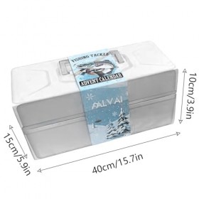 Calendrier de lAvent 2023 de pêche - Calendrier de compte à rebours de 24 jours avec leurres de pêche - Calendrier de lAven