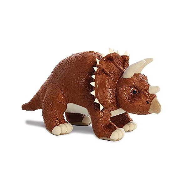 Dinosaur Roar The World of Dinosaur Stomp The Triceratops Soft Toy, 61233, Brown, Cuddly Toy for Children